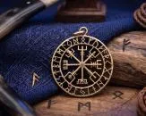 Vegvisir in Runenkreis
