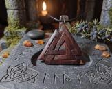 Valknut made of wood