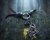 Midgard snake leather chain