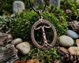 Bronze Irminsul Vorderansicht