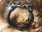 Leather Bracelet Wolf