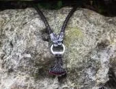 Wolf leather necklace Perun